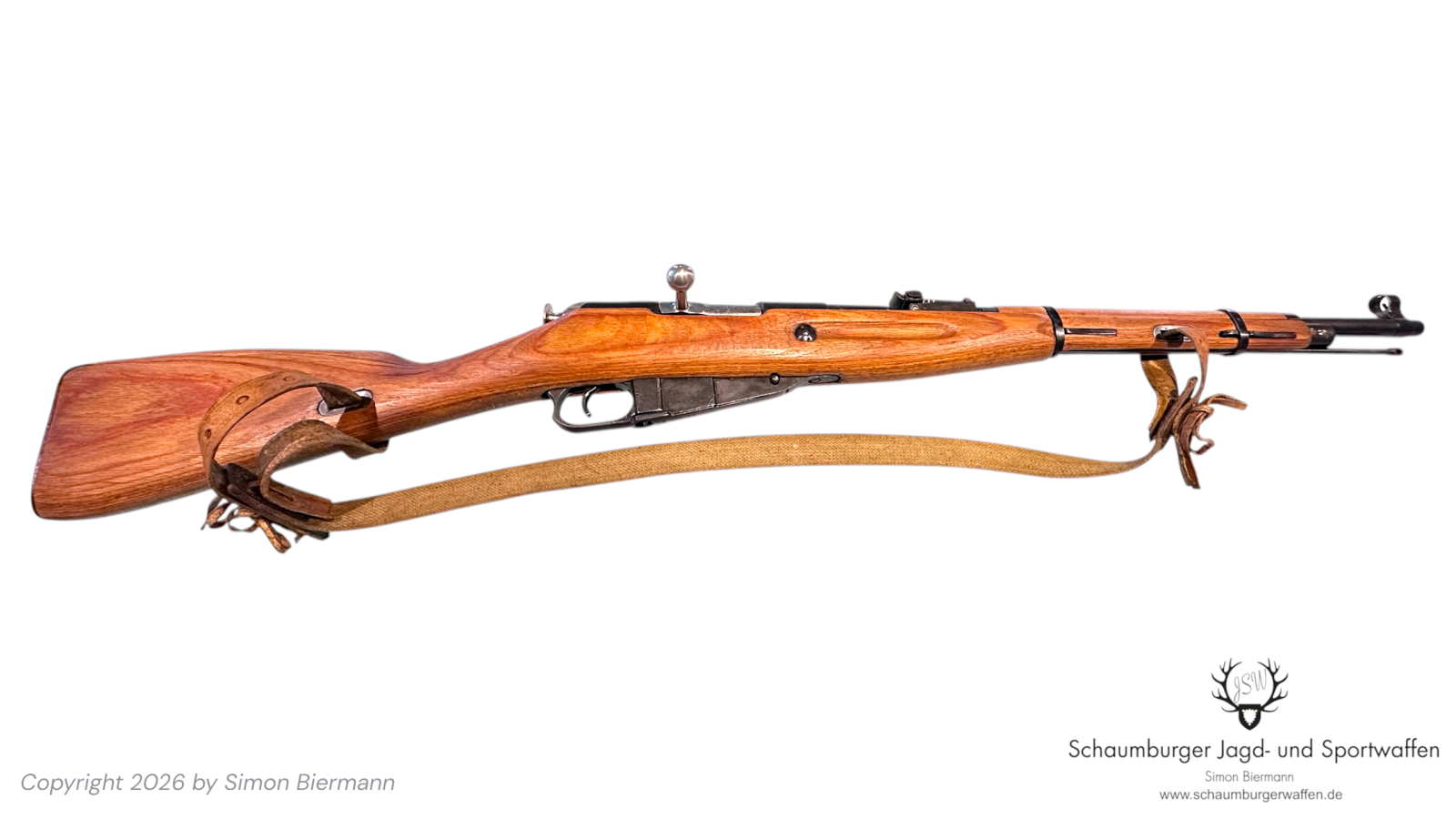 RB, Izhevsk, Mosin-Nagant, M38, 1942, Kal. 7,62x54R, Laufseele narbig, sonst sehr guter Zustand. – Bild 1