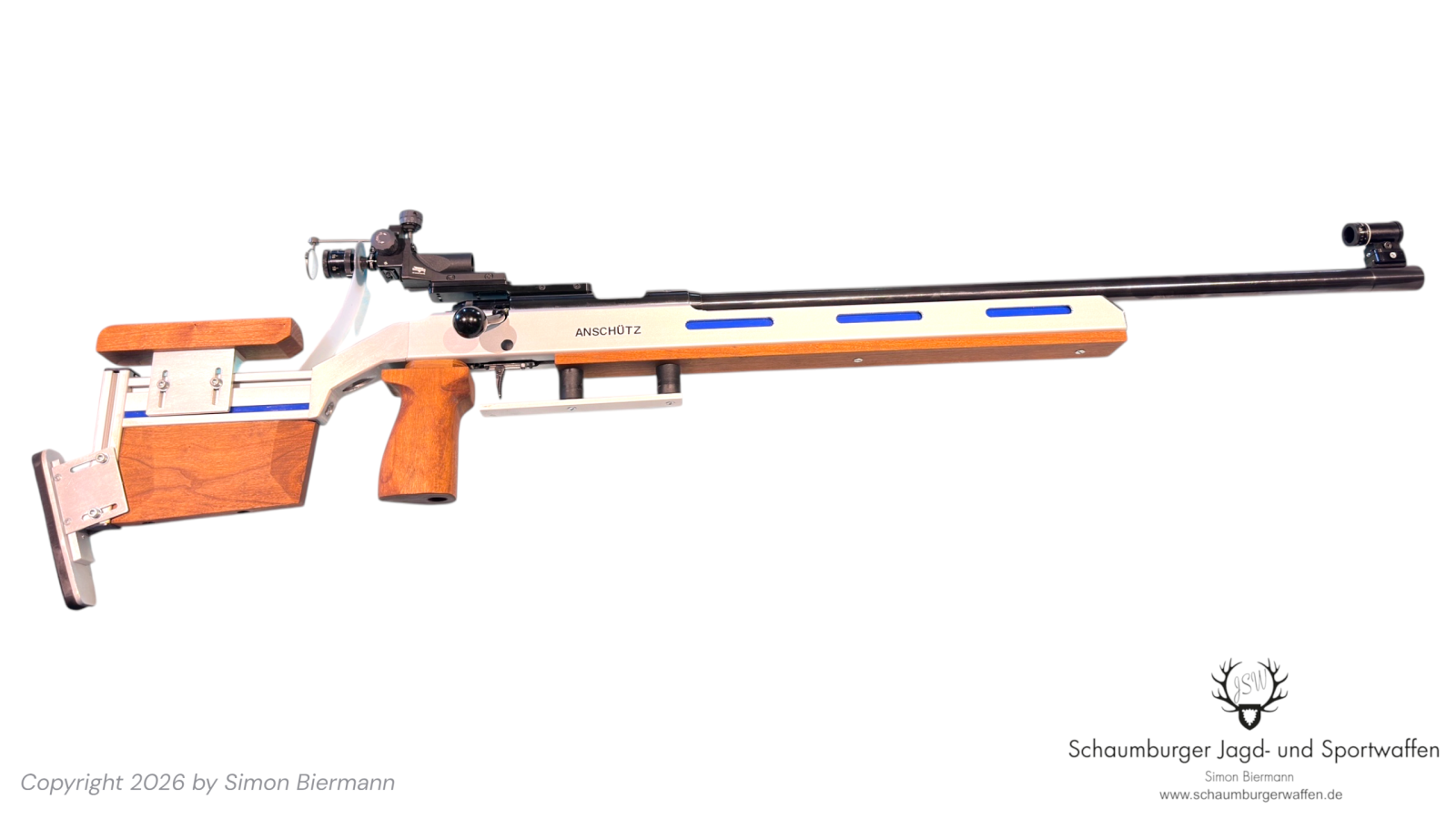 KK-Matchgewehr., Anschütz, Match Modell 1807, Kal. .22lr, Custom-Build, Aluschaft, Bestzustand. – Bild 1