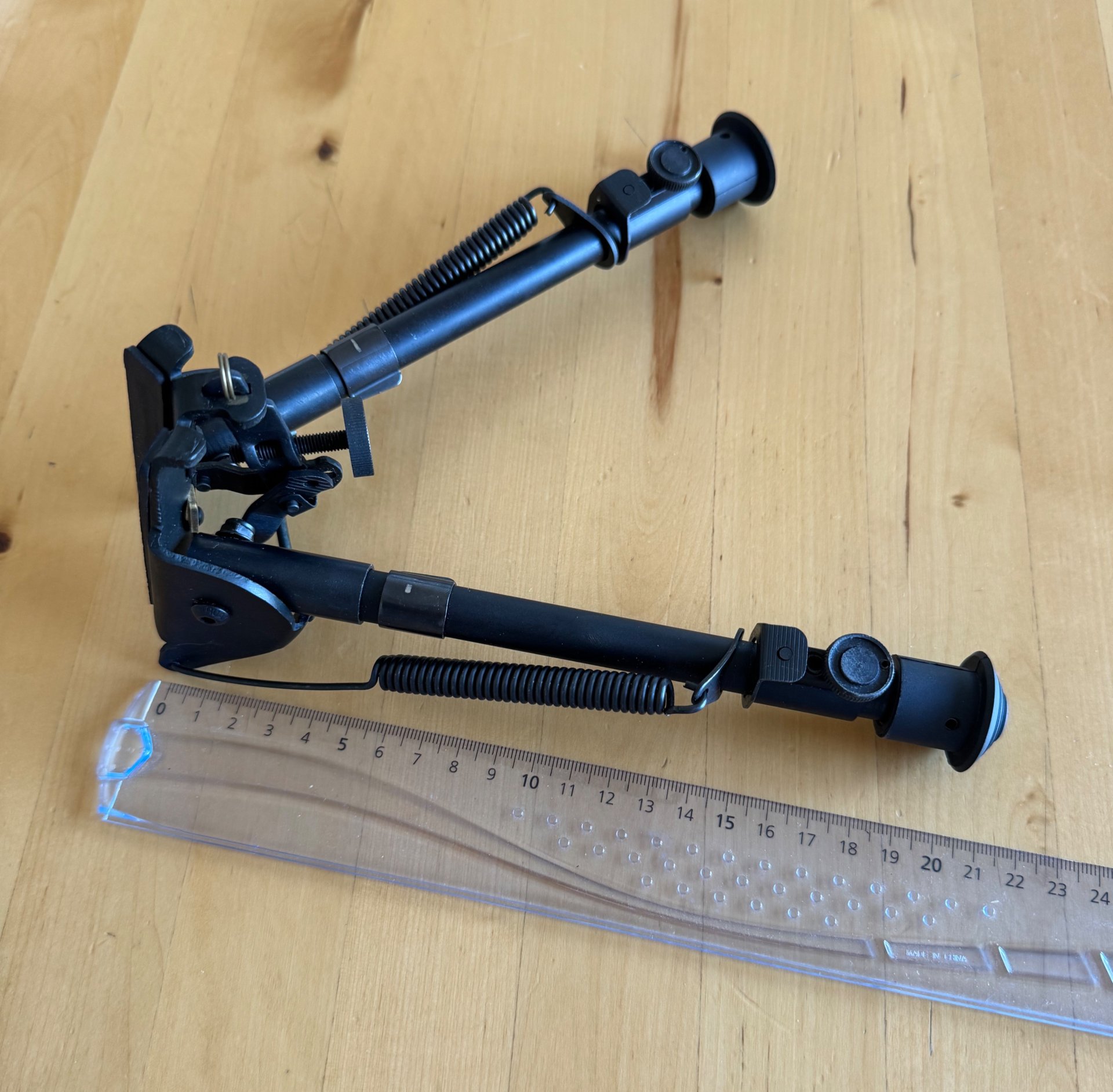 Harris-Style Zweibein Bipod für Riemenöse, 20–30 cm, stufenlos – Bild 2