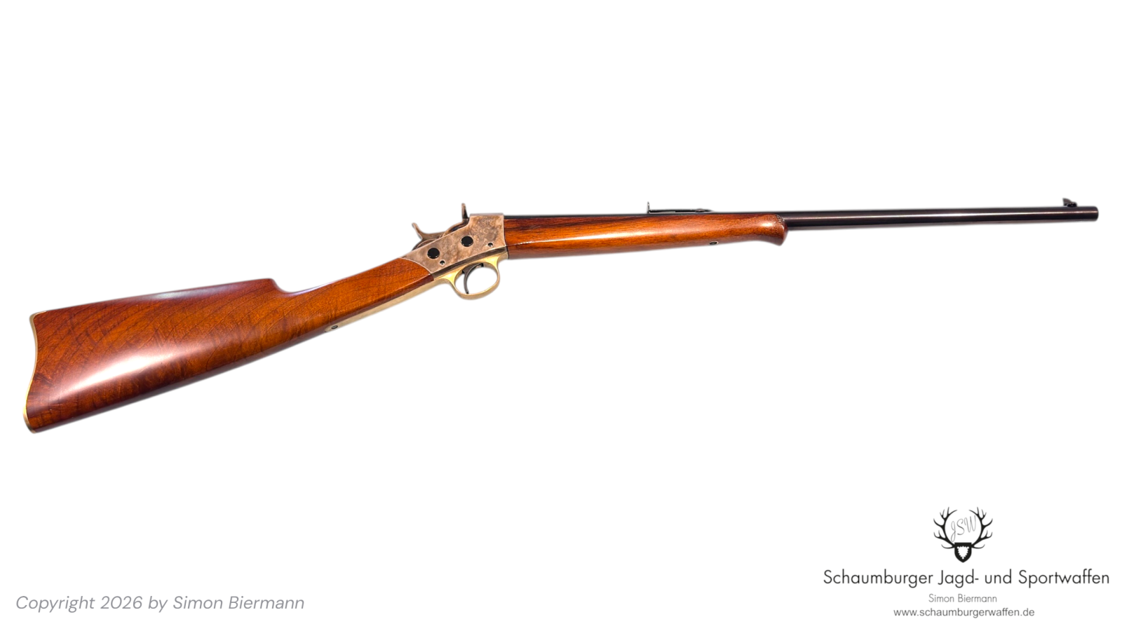 KK-Gewehr, Hege-Uberti, Baby Rolling Block, Kal. .22lr, Bestzustand. – Bild 1