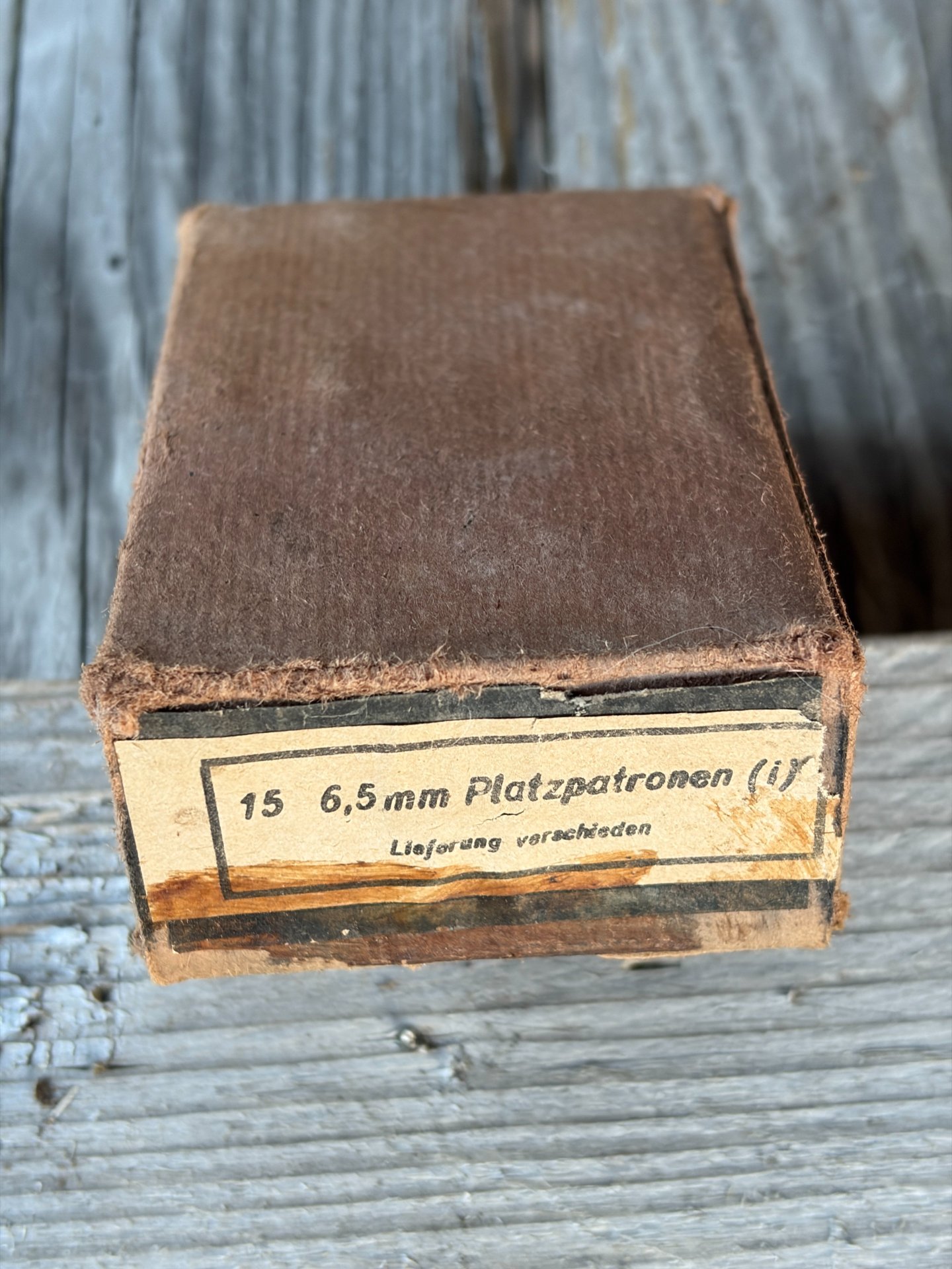 Schachtel mit Deko Platzpatronen 6,5mm Carcano verwendet von der Wehrmacht – Bild 5