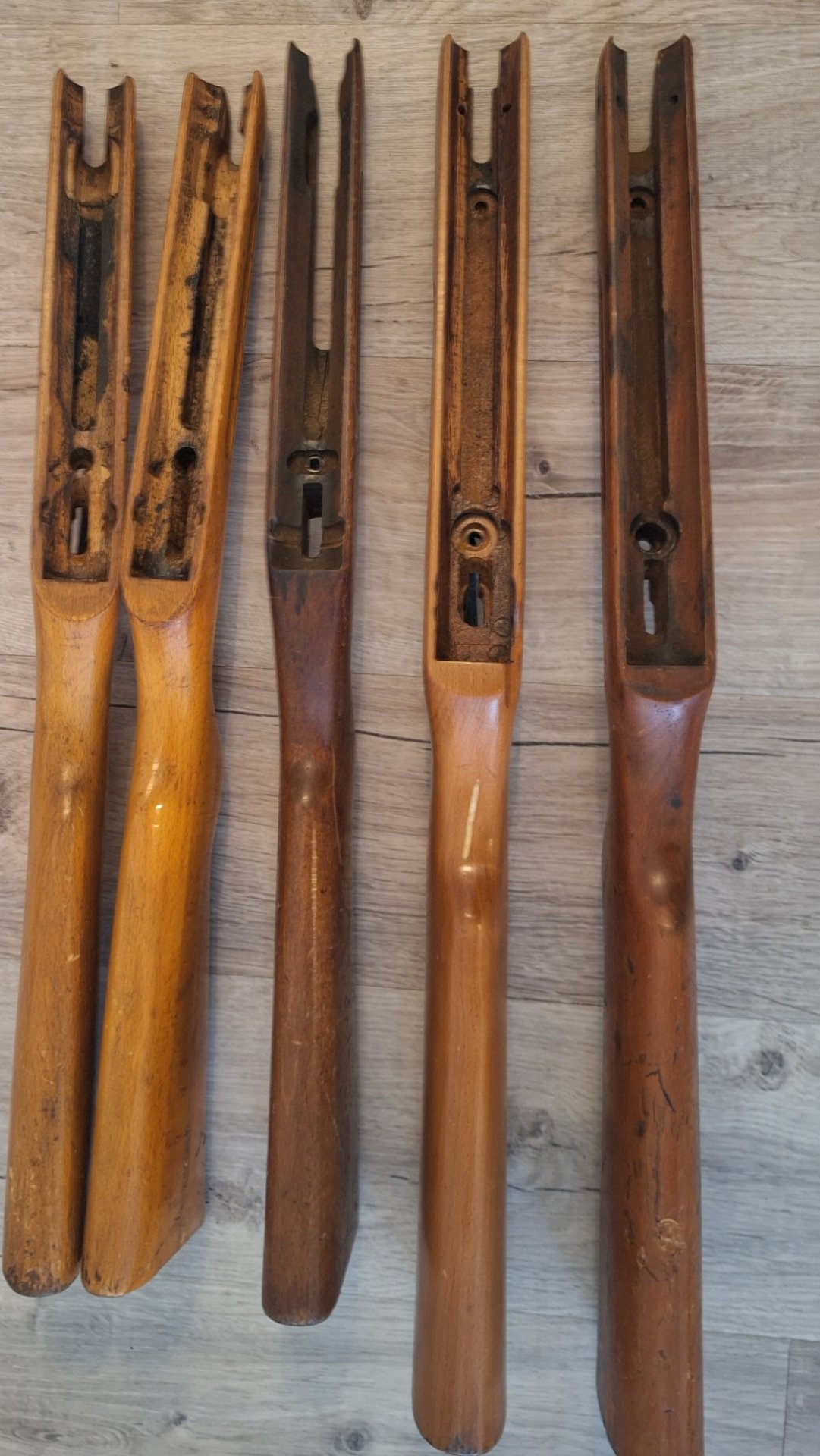 Konvolut Holzschäfte Haenel DDR Luftgewehr diverse Modelle gebraucht – Bild 3