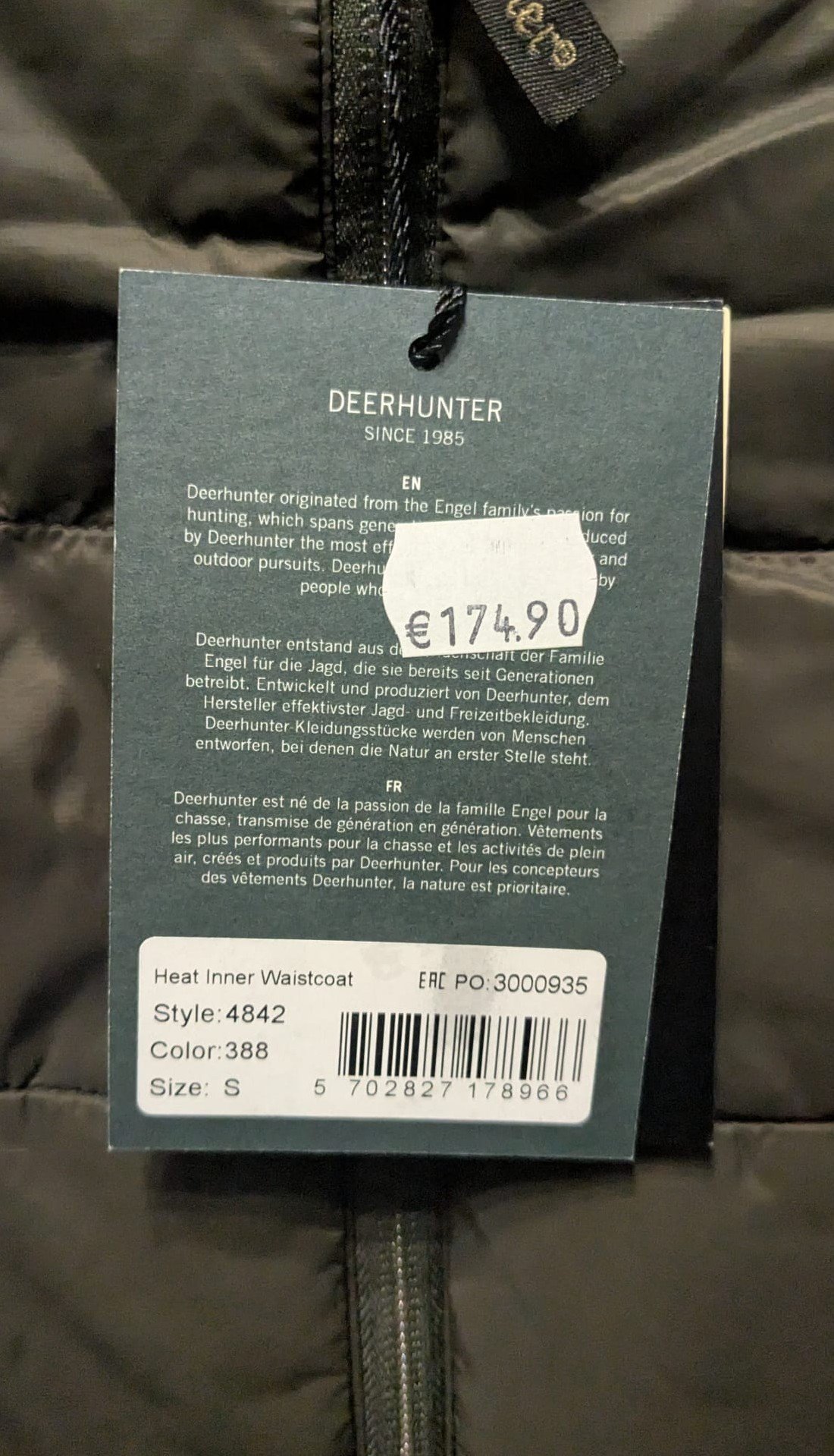 Deerhunter beheizbare Weste Gr. S – Bild 3