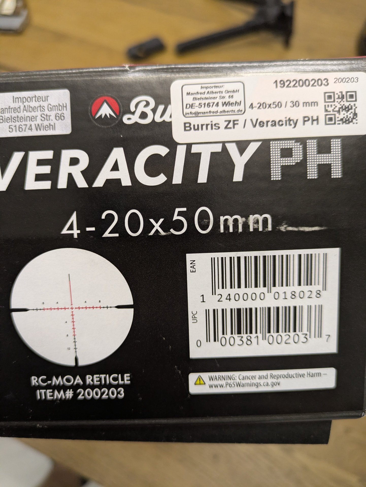 Burris Zielfernrohr Veracity PH 4-20x50 Ansehen beleuchtet – Bild 3