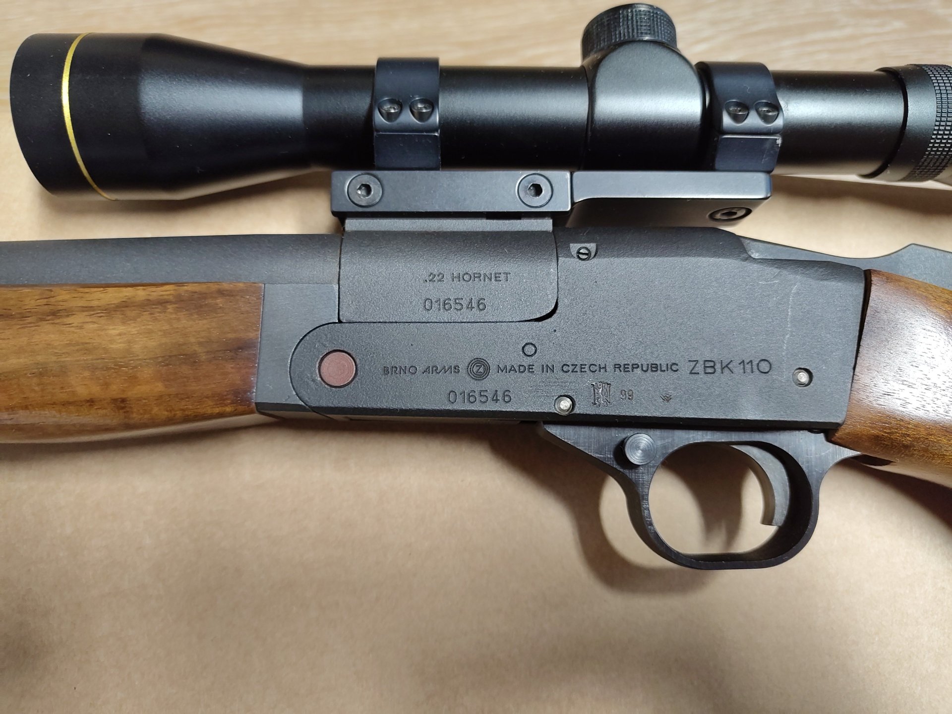 BRNO Arms ZBK 110 Kipplaufbüchse, Kaliber .22 Hornet – Bild 2