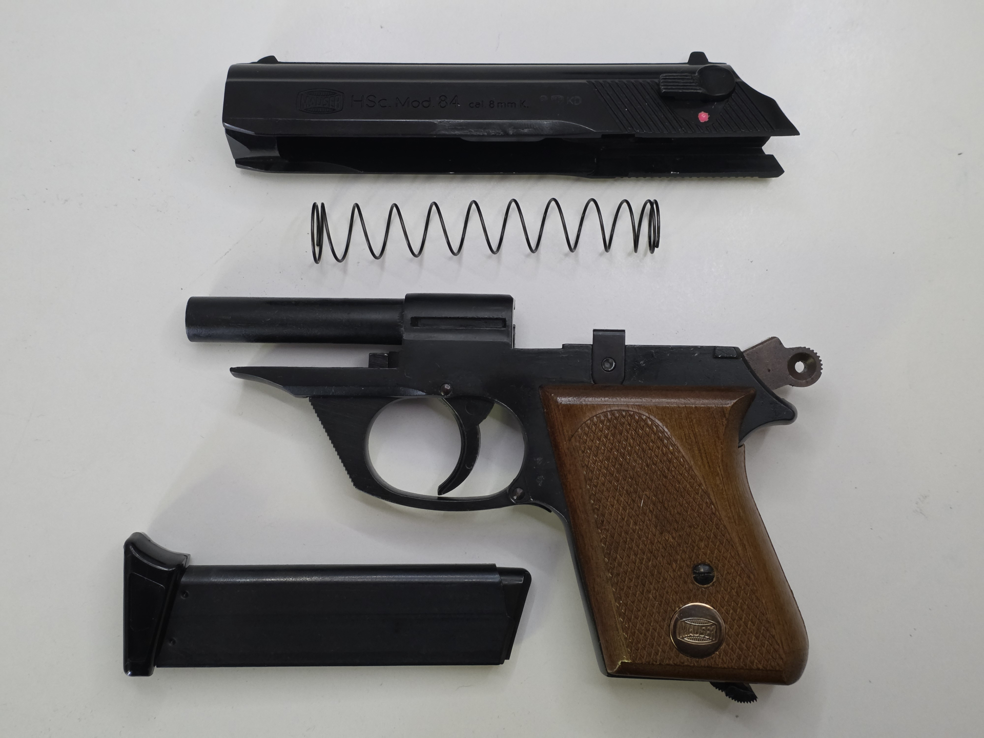 SAMMLERSTÜCK MAUSER HSC 84 8MM K. MIT HOLZGRIFFSCHALEN SEHR SELTEN! – Bild 3