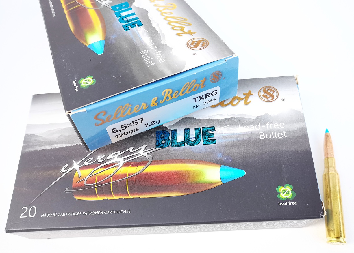 31 Patronen Sellier & Bellot S&B 6,5x57 120grs. Exergy Blue TXRG – Bild 1