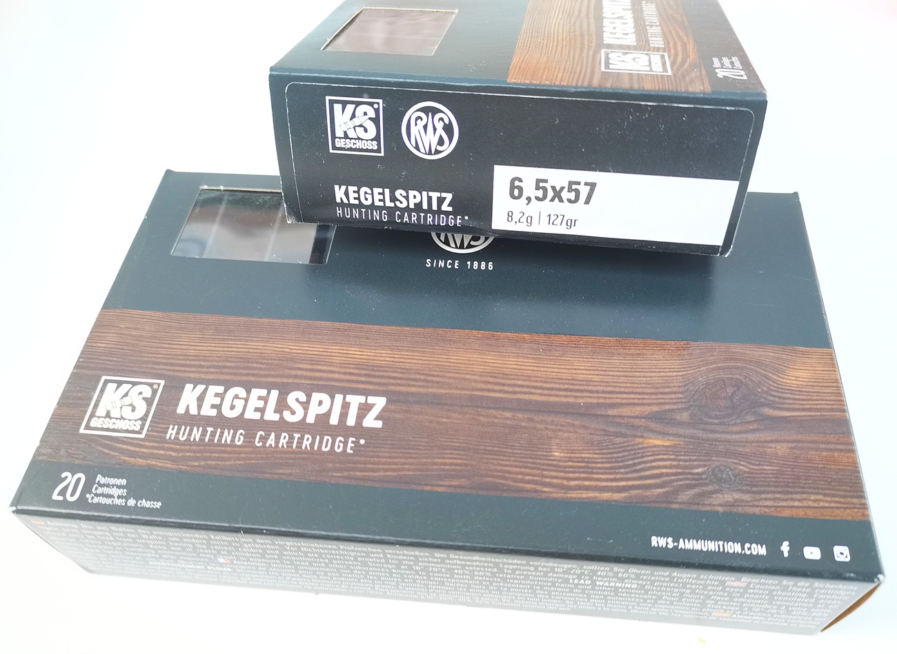 40 Patronen RWS 6,5x57 127grs. KS Kegel Spitz – Bild 1