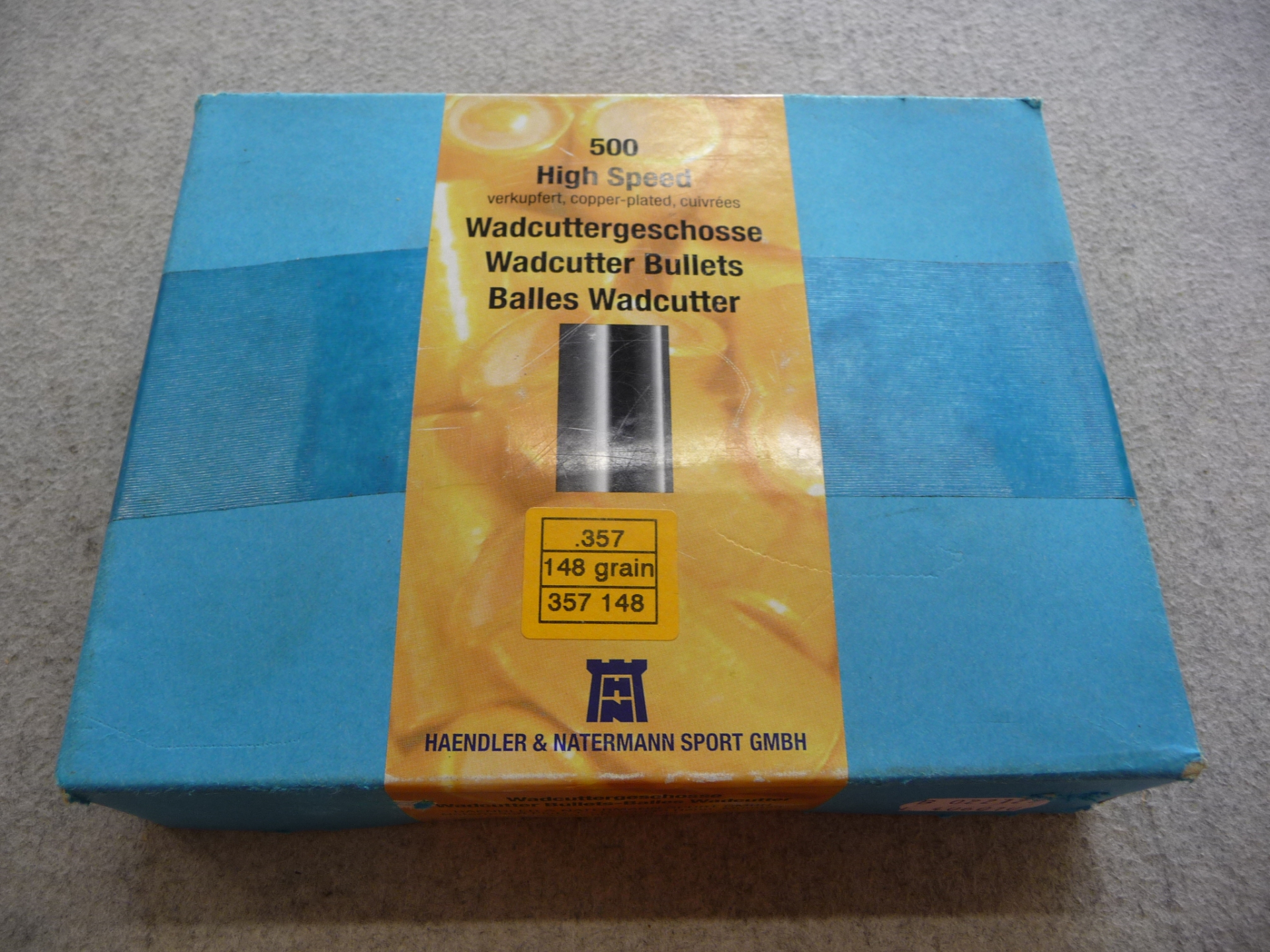 500 x .357, 148, WC H&N Geschosse, NEU – Bild 1