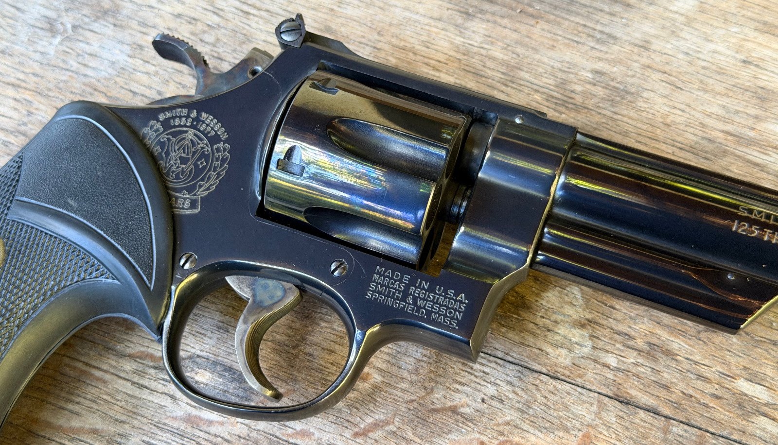 Smith & Wesson 125th Anniversary Commemorative 1852–1977 – Cal. .45 Colt – Bild 6