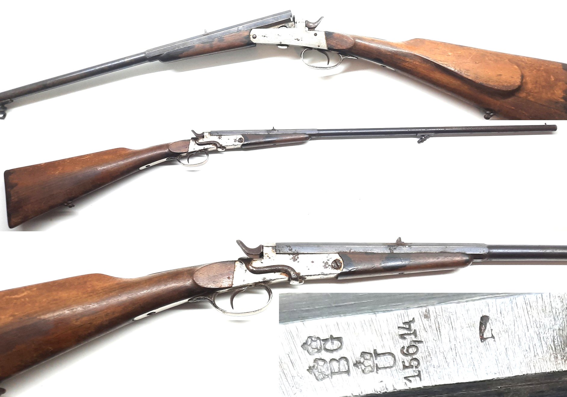 Historisches Flobert-Gewehr ca. 1900 Kal. 9mm Flobert Kein Verschlussspiel. – Bild 1