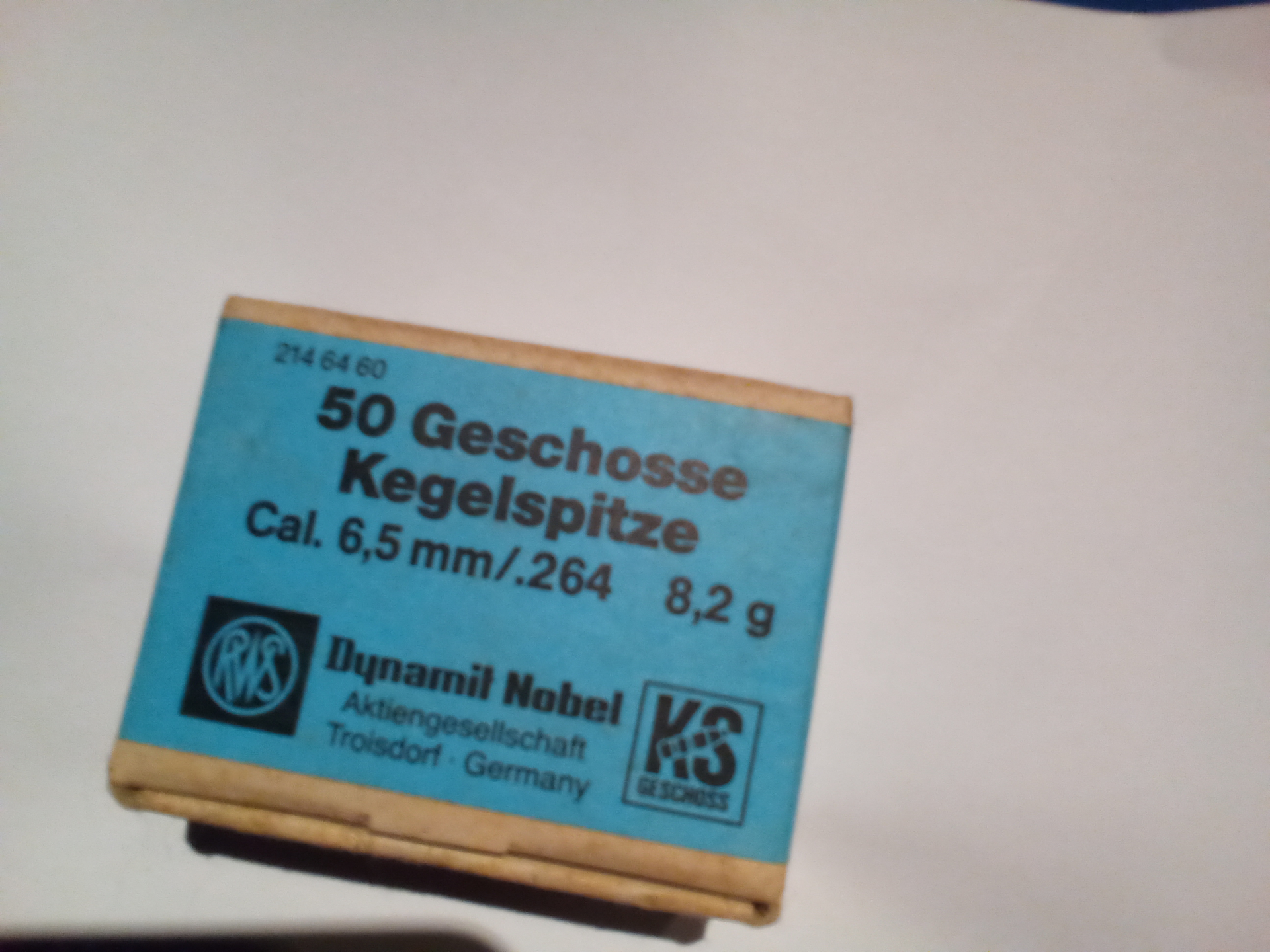 50 RWS-Geschosse Kegelspitze 6,5mm/.264 8,2g – Bild 1