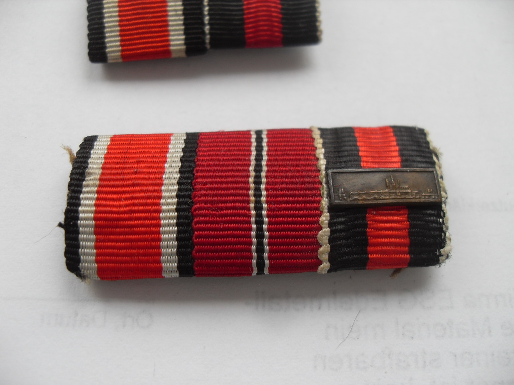 Deutsches Reich: 3 Feldspangen Wehrmacht + 1. Weltkrieg mit Prager Burg – Bild 2