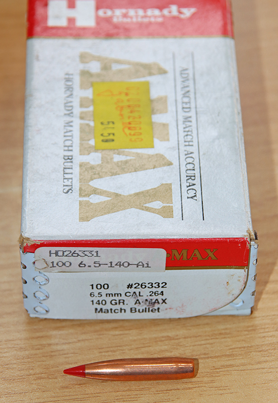 Hornady A-Max Kaliber .264 (6,5mm) 140 Grain – Bild 1
