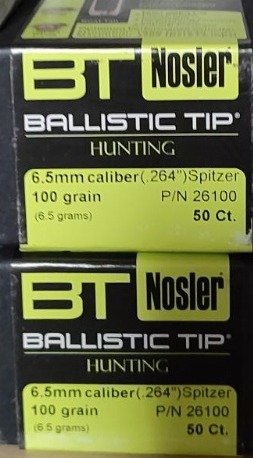 Nosler Ballistic Tip BT 6,5mm /.264 Spitzer 100gr 2x50 - Geschäftsaufgabe – Bild 1