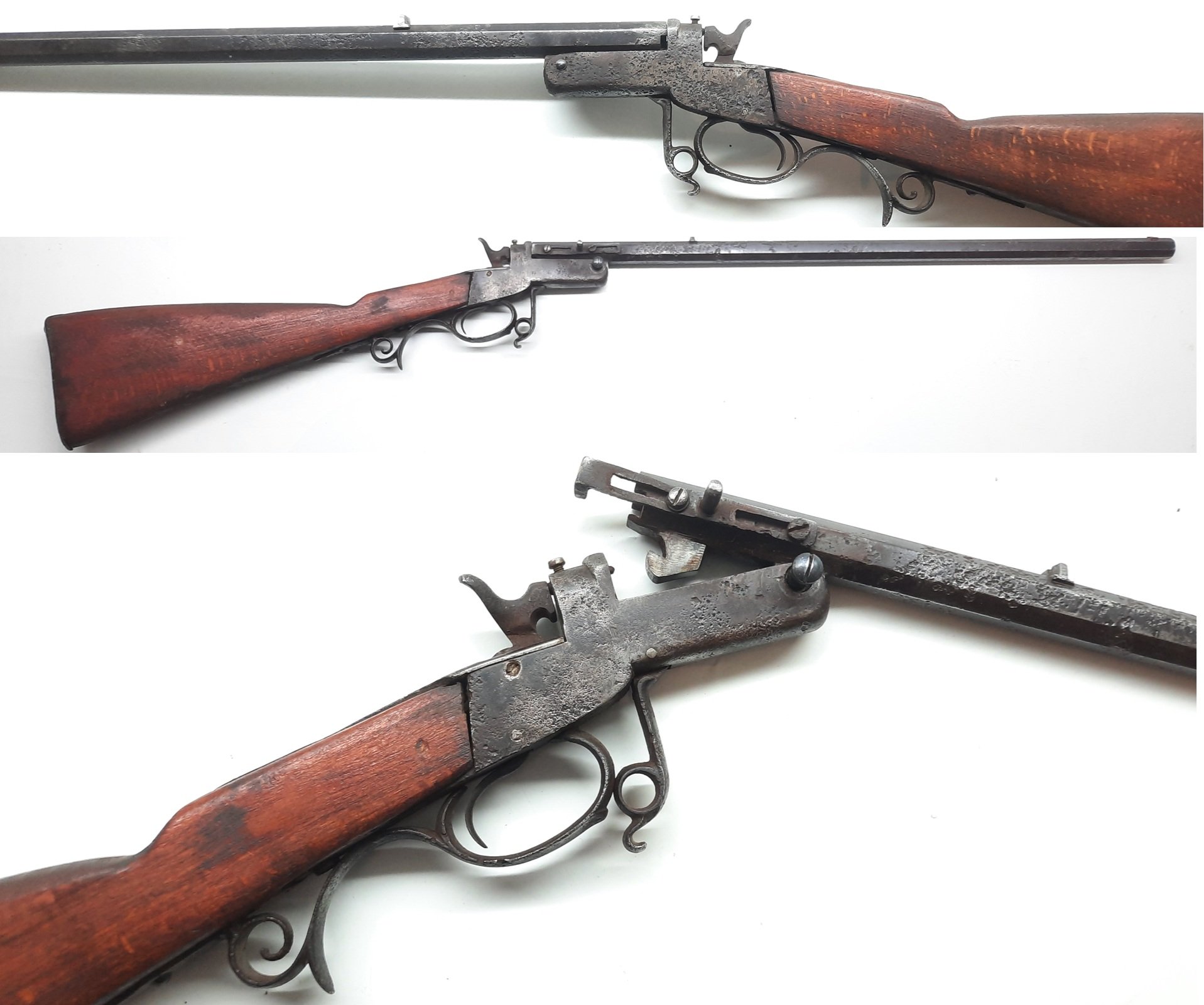 Historisches Flobert-Gewehr ca. 1900 Solingen Kal. 9mm Flobert Sammler – Bild 1