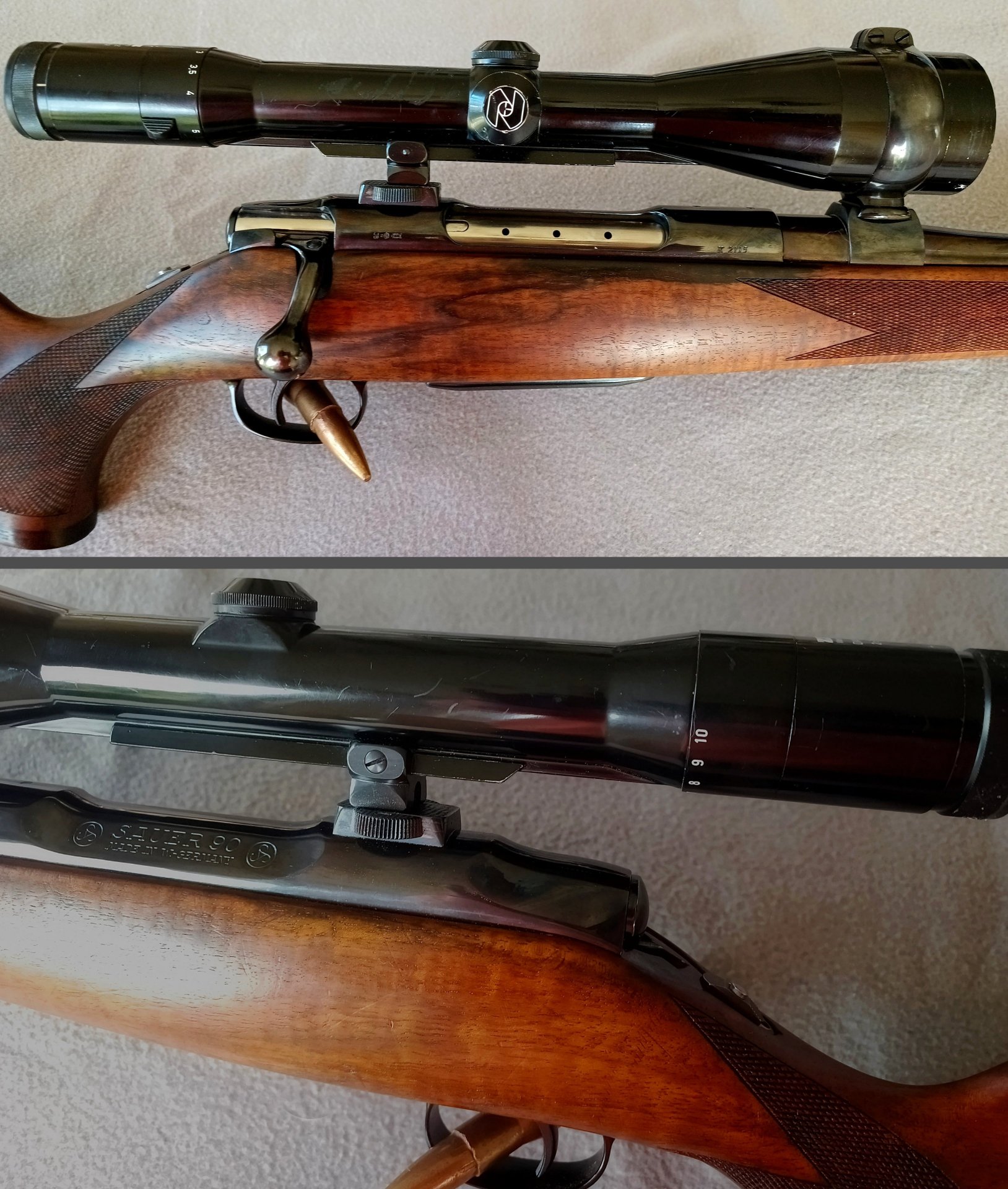 Sauer 90 Kaliber 8x68S mit Zeiss Diavari 2,5–10x52 T* Absehen 1 – Bild 2