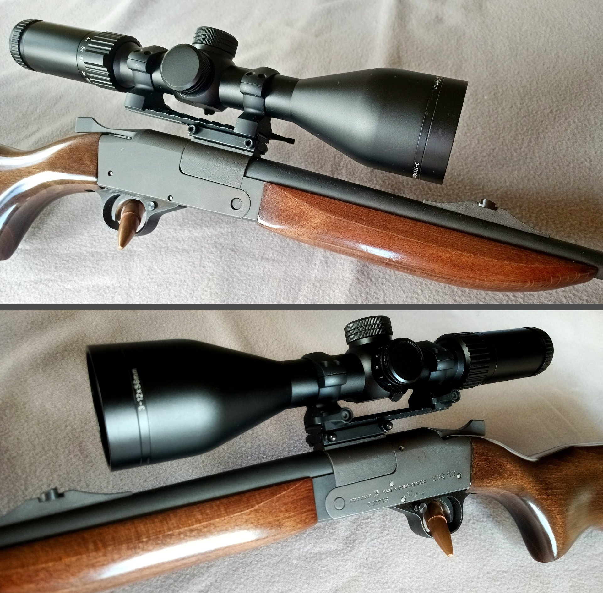Brno ZBK 110 Kipplaufbüchse Kal. 5,6x52R – AKAH 3-12x56 Abs. 4 (Leuchtpunkt) – Bild 3