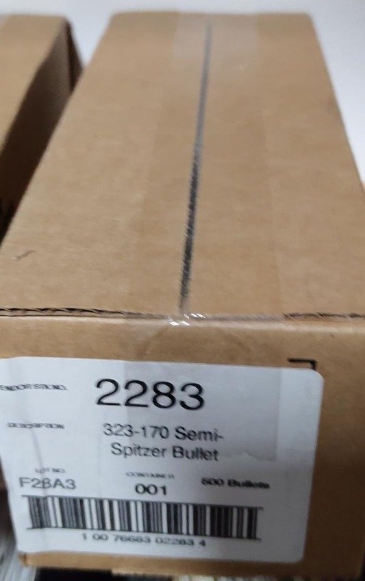 Speer 2283 .323 170 gr 8mm Semi-Spitzer 5x100 - Geschäftsaufgabe – Bild 1
