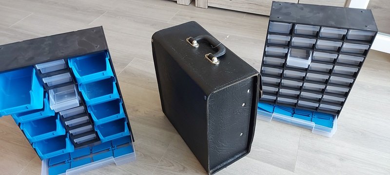 Lederkiste für Büchsenmacher+2 Schachtel für kleine Teile – Bild 3
