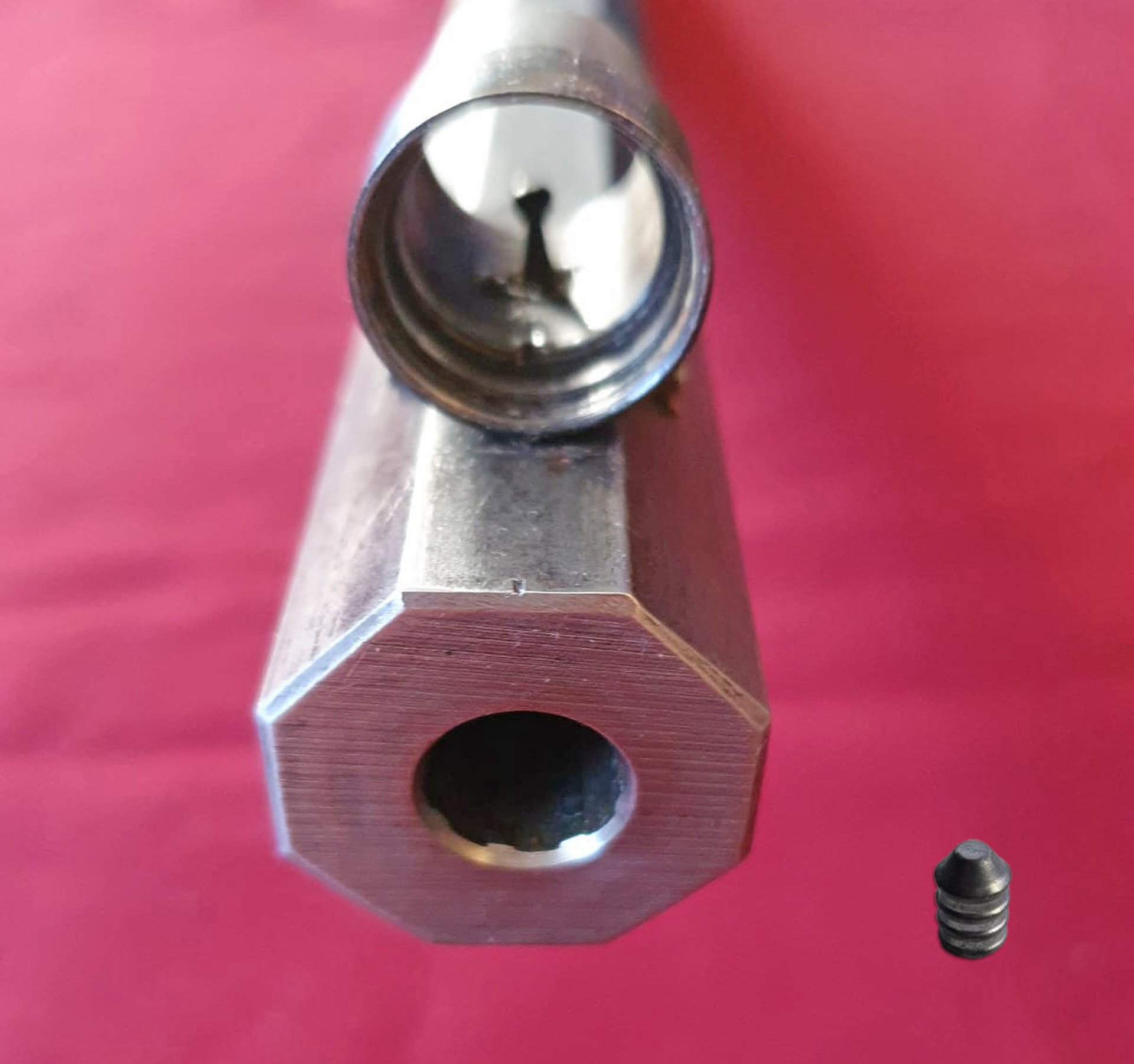 Älteres Unterhammer-Perkussionsgewehr - Cal. 44 mit deutschem Beschuss - Seltene Sammlerwaffe – Bild 6