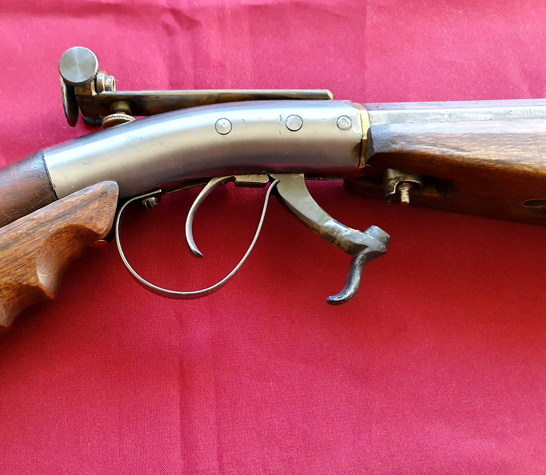 Älteres Unterhammer-Perkussionsgewehr - Cal. 44 mit deutschem Beschuss - Seltene Sammlerwaffe – Bild 4