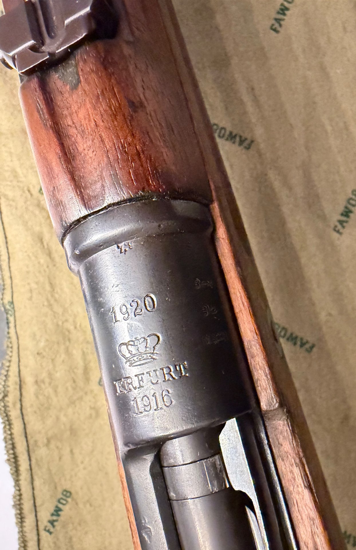 Karabiner 98 a az Erfurt Doppeldatum 1916 1920 8x57 Neubeschuss Ordonnanz – Bild 4
