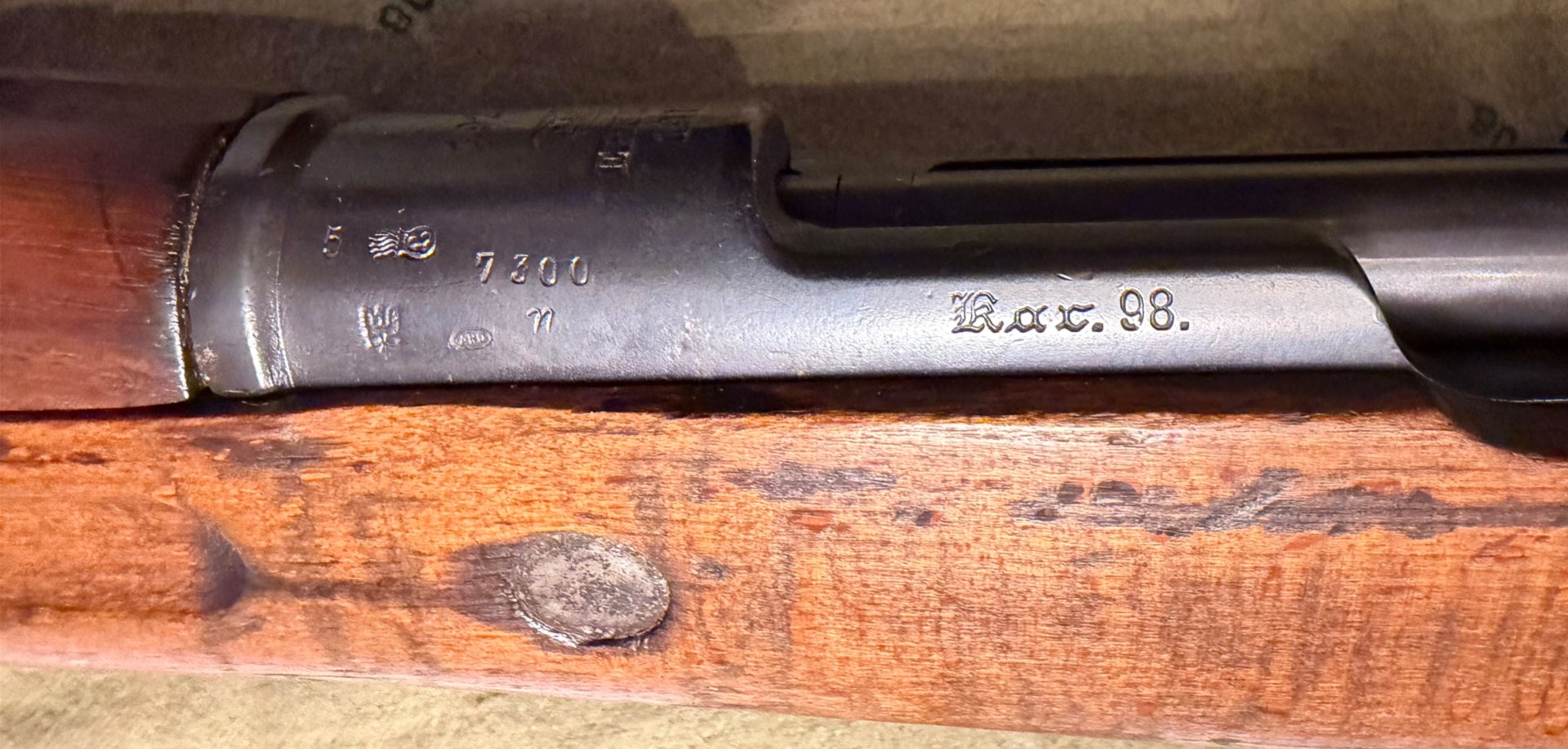 Karabiner 98 a az Erfurt Doppeldatum 1916 1920 8x57 Neubeschuss Ordonnanz – Bild 3
