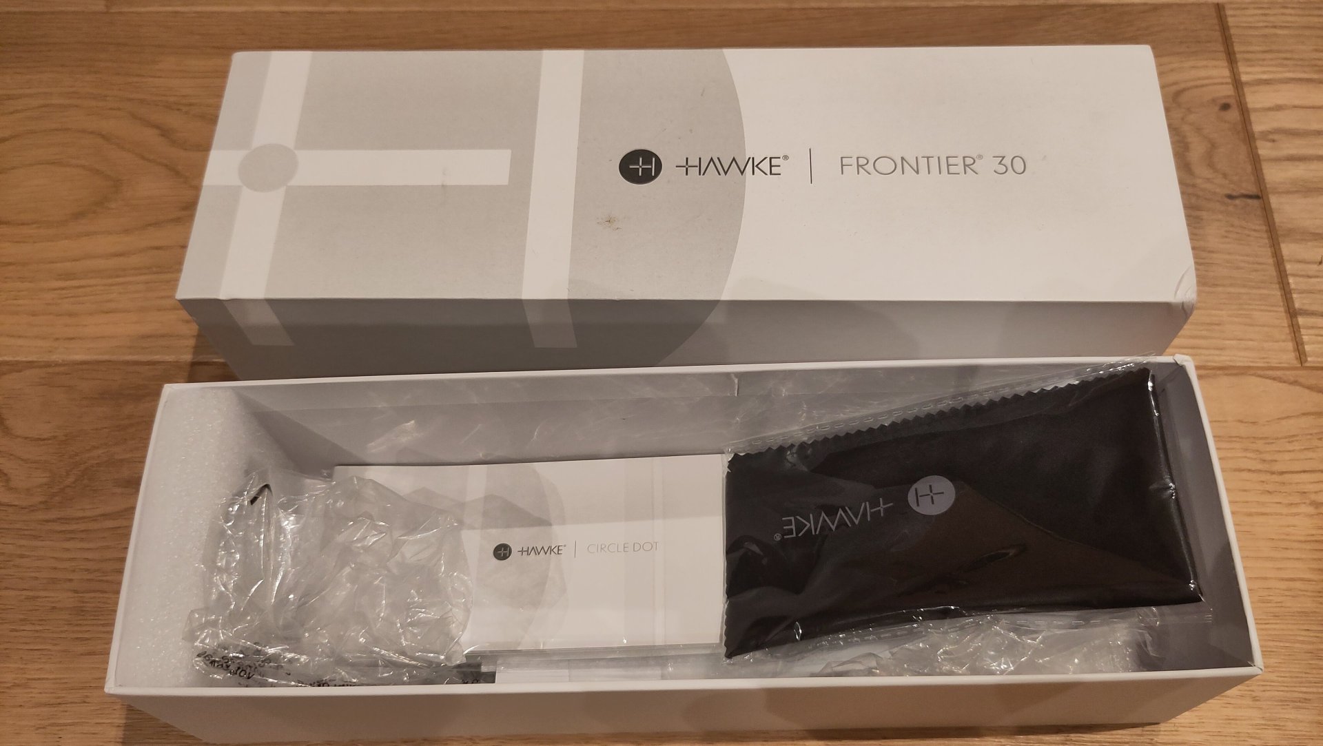 Zielfernrohr Hawke Frontier 30 1-6x24 für Drückjagd mit Leuchtpunkt und Montage – Bild 4