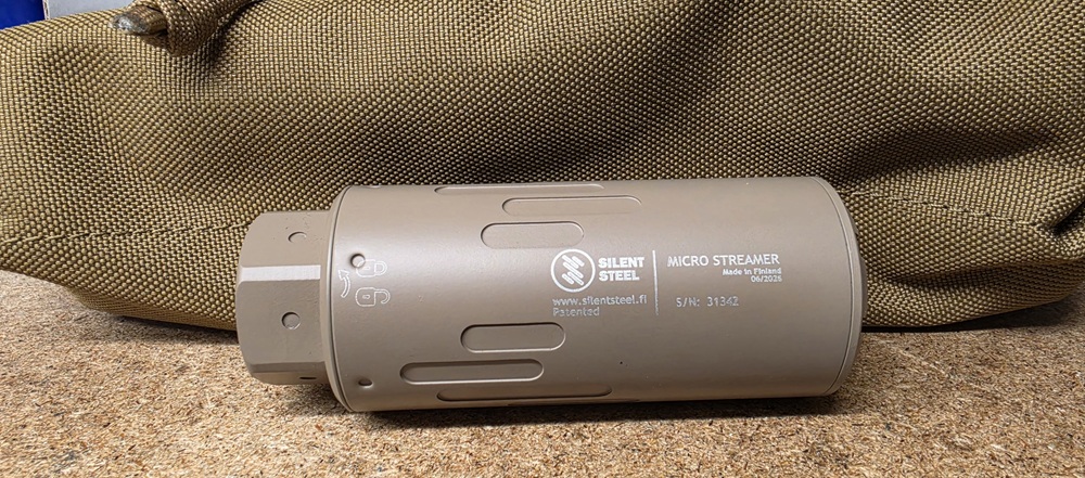 Silent Steel Micro Streamer Schalldämpfer 5,56mm FDE ! NEU ! – Bild 1