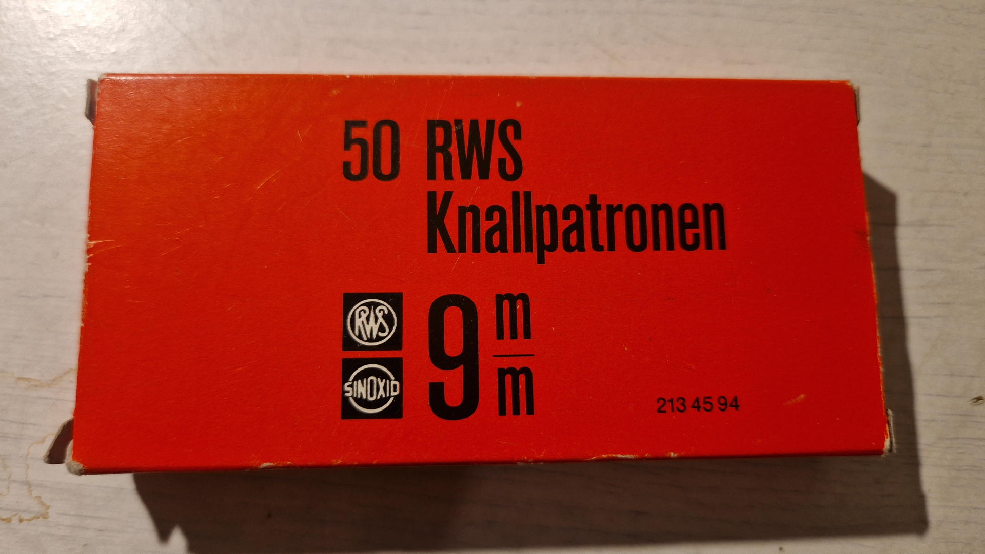 RWS KNALLPATRONEN 9 mm - REVOLVER MUNITION - Die in der roten Pappschachtel !!!!!! – Bild 1