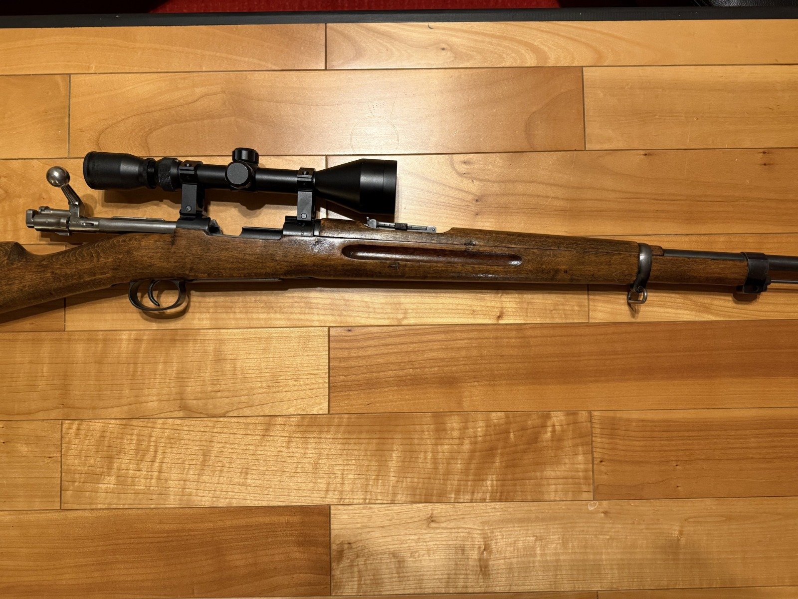 Schwedenmauser Husqvarna M38 – Kal. 6,5×55 – nummerngleich – mit 5 Ladestreifen und 498 Schuss – Bild 2