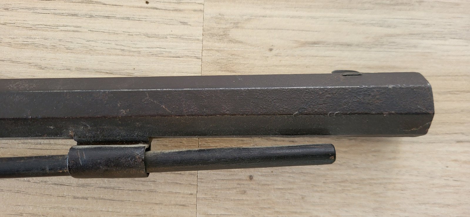 Vorderlader Gewehr DEFEKT W. Roseé Stuttgart 1800? Perkussion Jägerbüchse 8-Kant Lauf ALT! – Bild 6