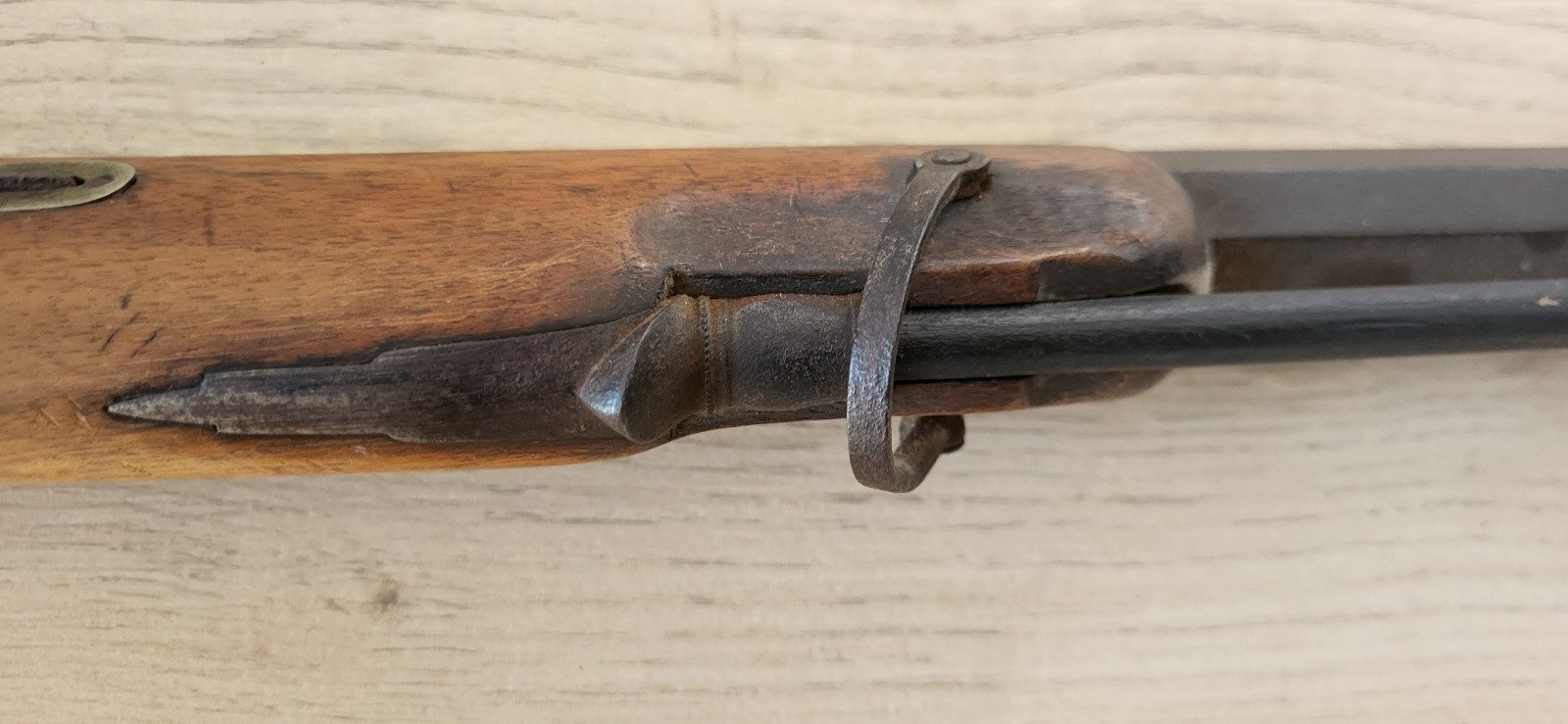 Vorderlader Gewehr DEFEKT W. Roseé Stuttgart 1800? Perkussion Jägerbüchse 8-Kant Lauf ALT! – Bild 5