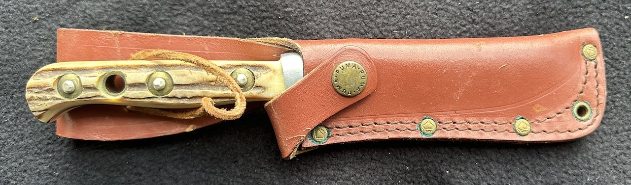 Puma Skinner 6393 nach Frevert - Hirschhorm Griffschalen – Bild 1