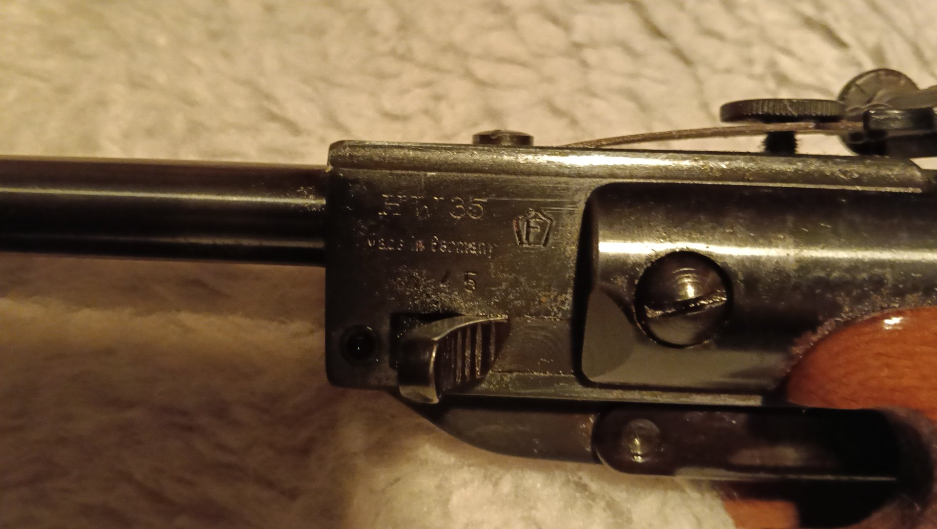 Für Selbstabh: Weihrauch HW 35 Luftgew. cal. 4,5mm (.177) - F-Zeich. - inkl. Zielfernr. ALLJAGO 4x20 – Bild 6