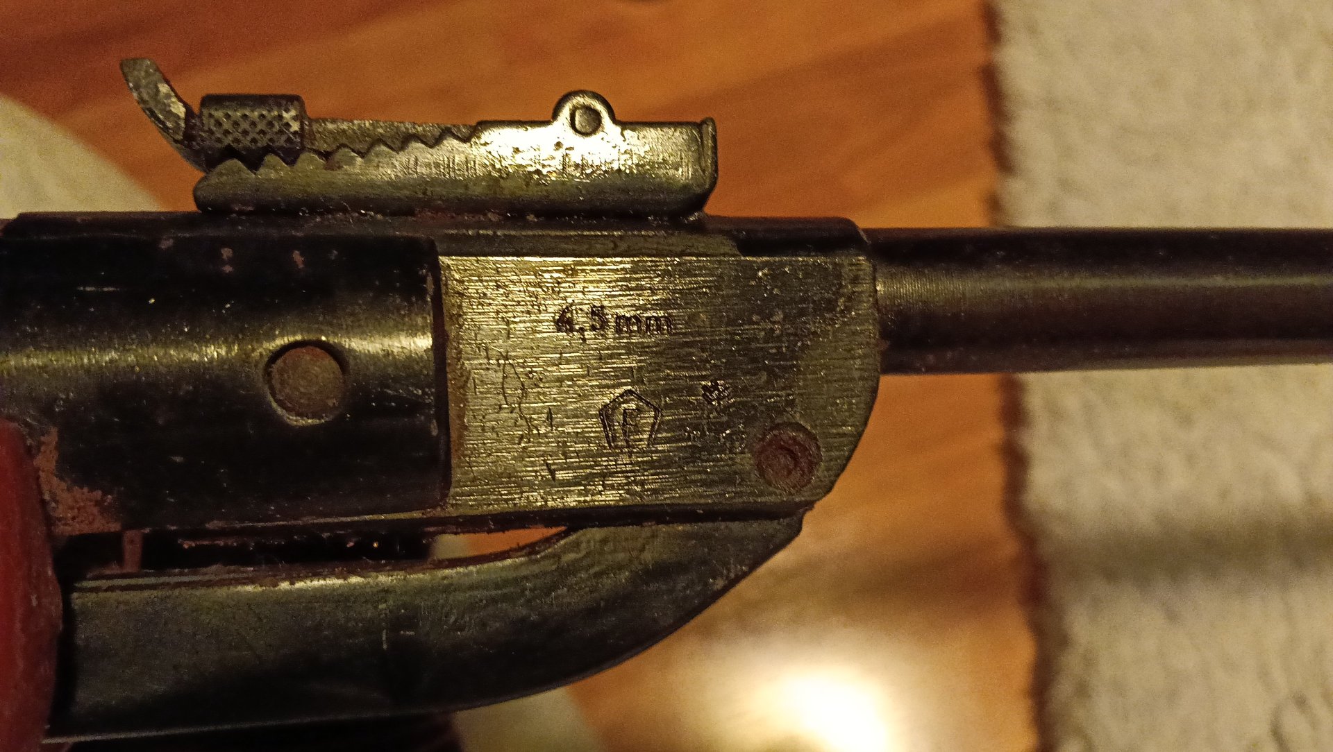 Für Selbstabholer: Luftgewehr Modell B2 cal. 4,5mm (.177) - F-Zeichen - Knicklauf – Bild 4