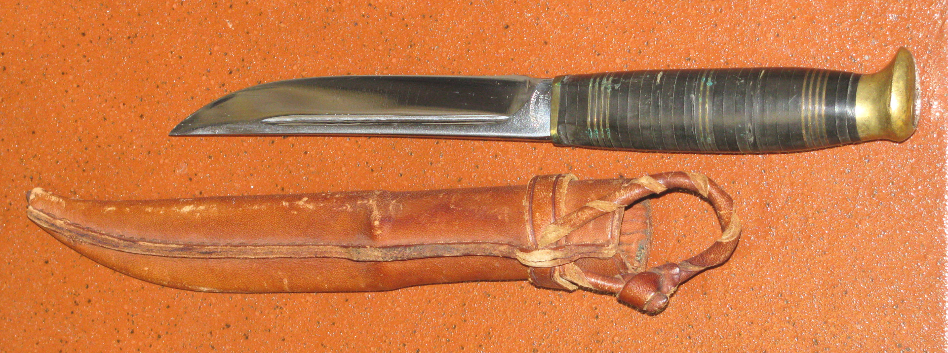 Jagdmesser mit Lederscheide, C. JUL. HERBERTZ – Bild 3