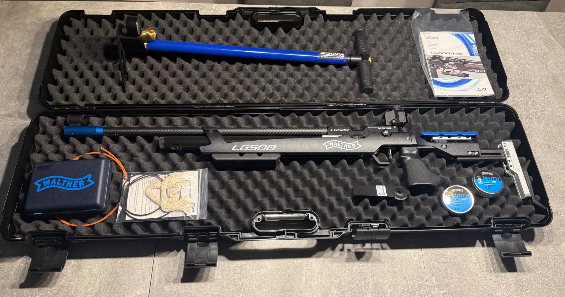 Walther LG500 Blacktec & Zubehör (Versand oder Abholung) – Bild 1