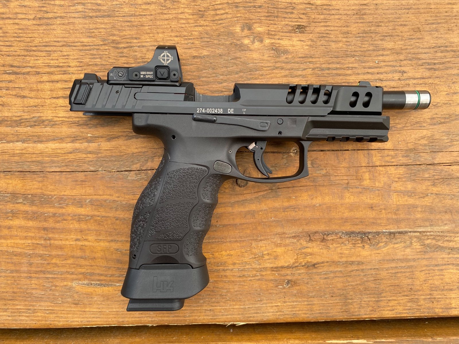 Heckler & Koch SFP9 Match OR Push Button – 9mm Luger – 5,5 Zoll – inkl. Sight Mark Mini Shot – Bild 5