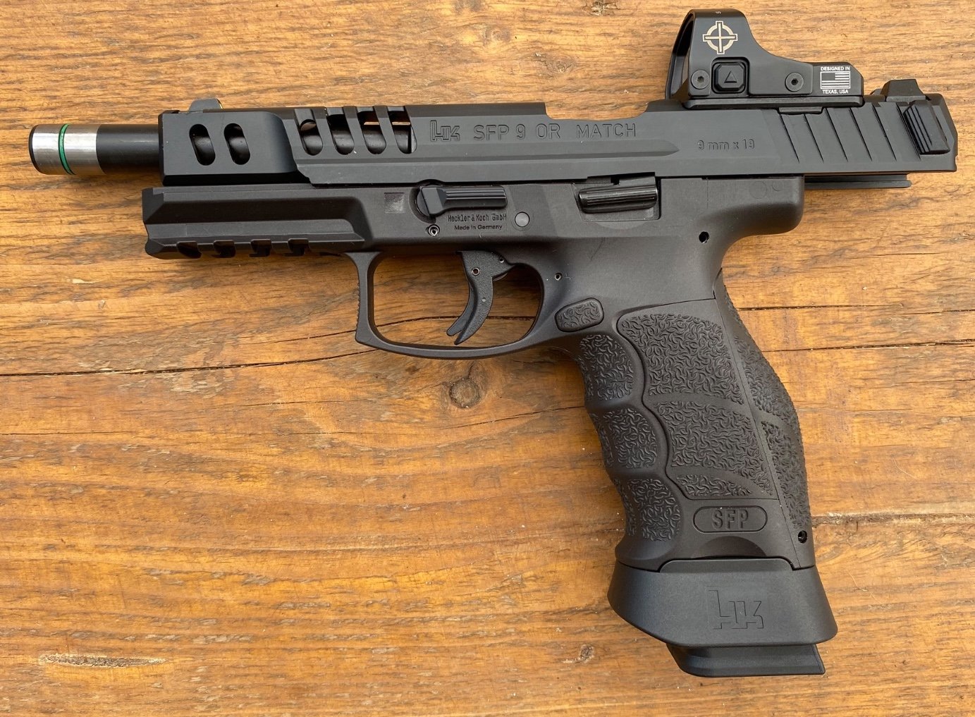 Heckler & Koch SFP9 Match OR Push Button – 9mm Luger – 5,5 Zoll – inkl. Sight Mark Mini Shot – Bild 2