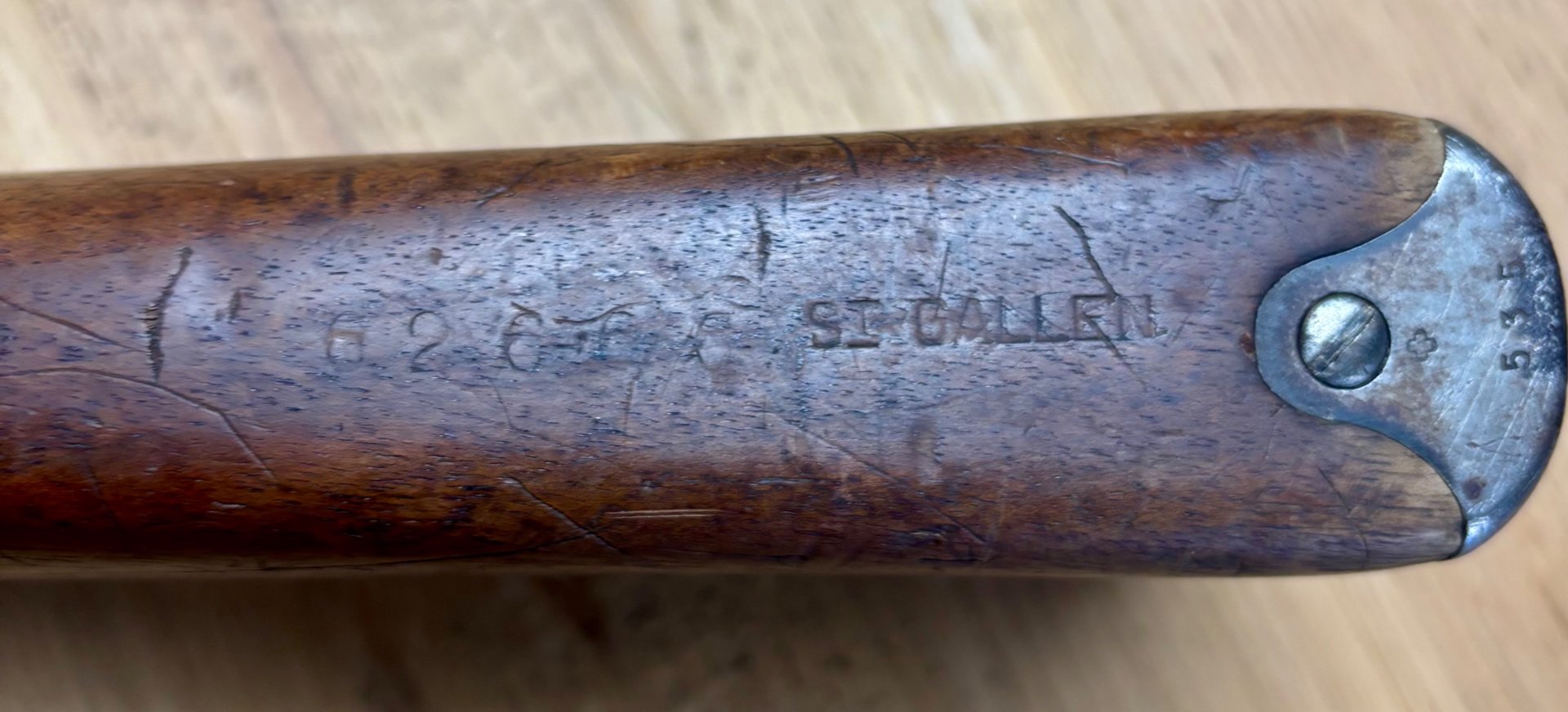 Repetierbüchse Schmidt Rubin G11 Cal. 7,5x55 St. Gallen - Sammlerwaffe nummerngleich – Bild 6