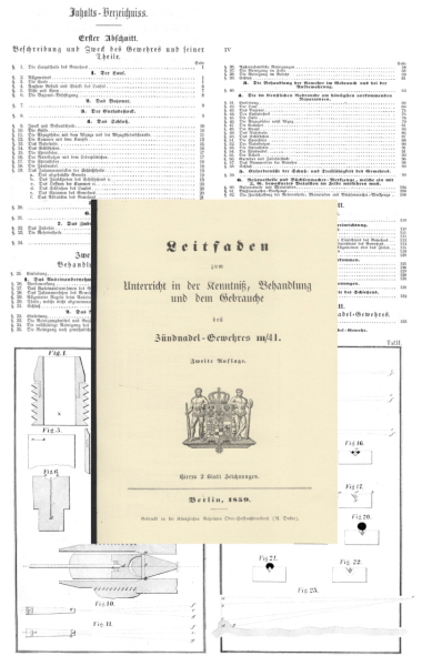 Nachdruck Dienstvorschrift zum preußischen Zündnadel-Gewehr M41 von 1859 – Bild 1