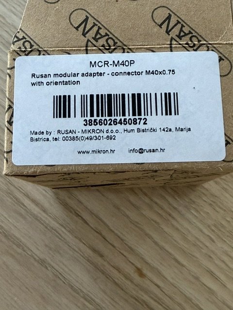 Rusan modular adapter - connector M40-P – Bild 2