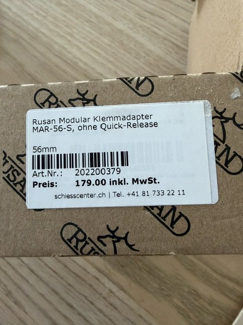 Rusan Modular Klemmadatper MAR-56-S, ohne Quick Release – Bild 2
