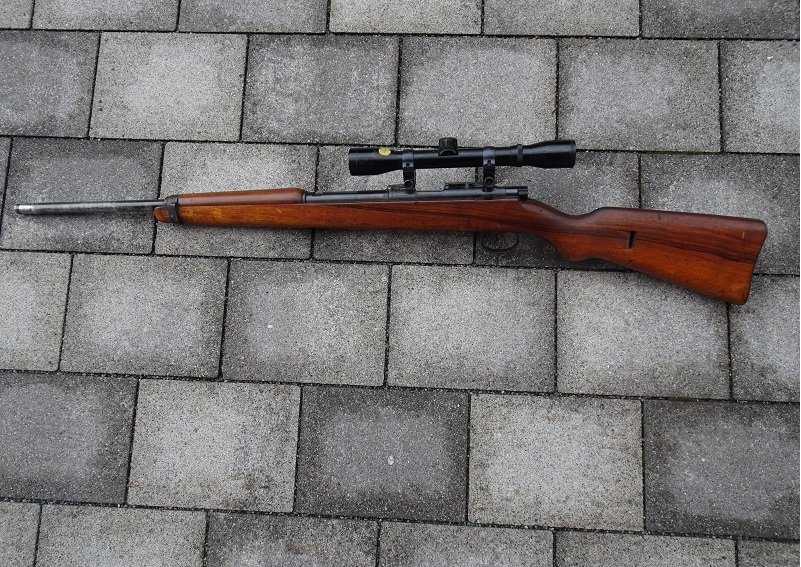 EL-Büchse, KK- Anschütz, Mod. 54, BW-Trainingsgewehr, Kal. .22lr – Bild 1