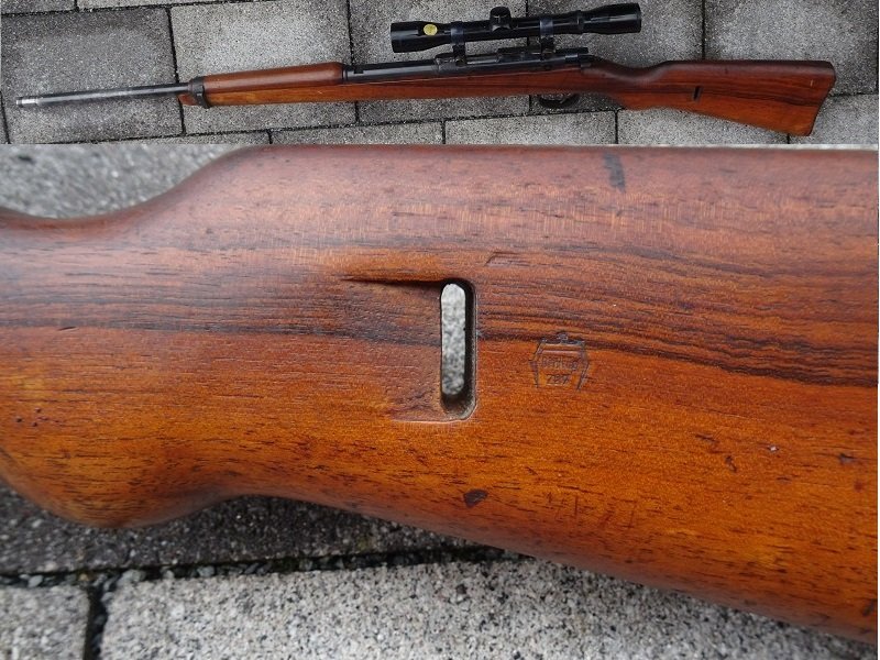 EL-Büchse, KK- Anschütz, Mod. 54, BW-Trainingsgewehr, Kal. .22lr – Bild 3