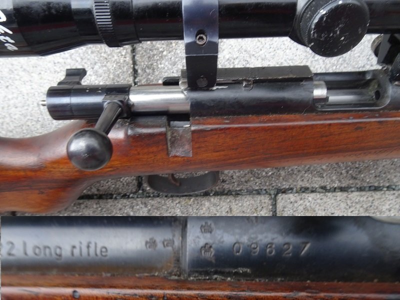 EL-Büchse, KK- Anschütz, Mod. 54, BW-Trainingsgewehr, Kal. .22lr – Bild 4