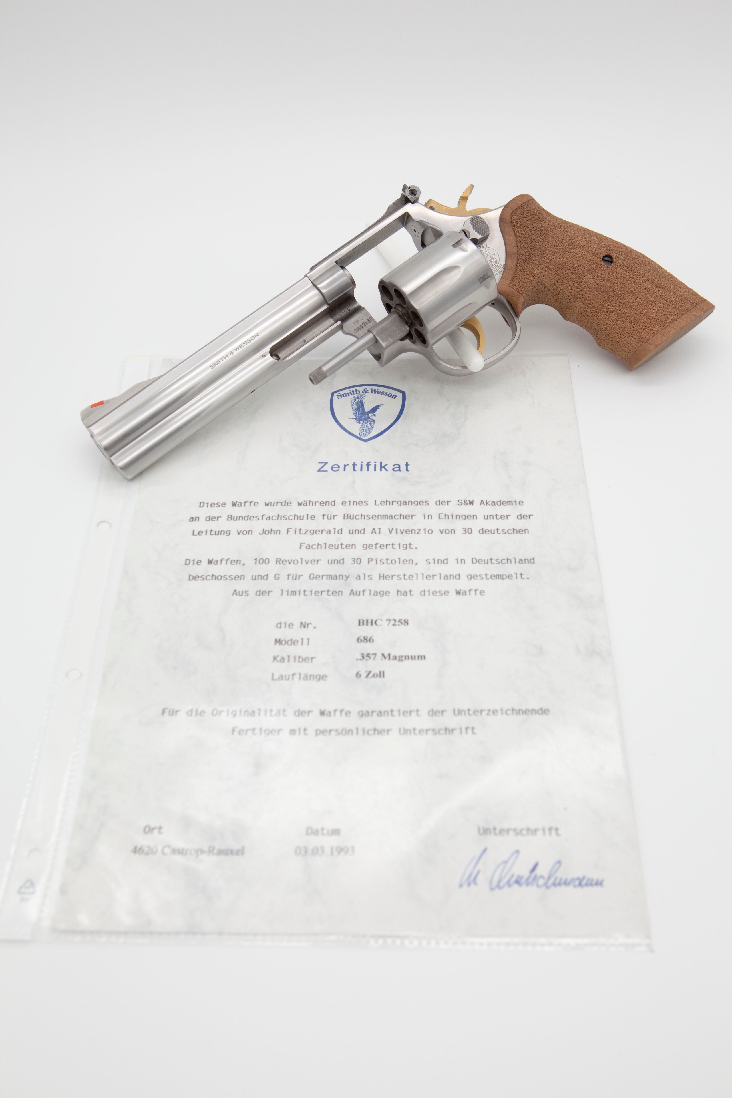 S&W 686 .357 Magnum Sondermodell ´91 Vorläufer CLUB 30! Seltenes Sammlerstück – Bild 9