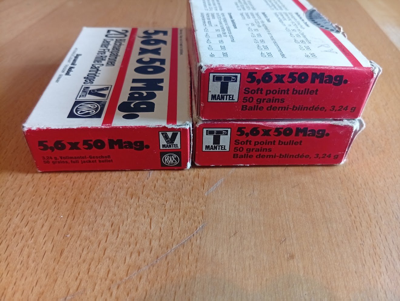 5,6x50Mag. 52 Schuss RWS TM und VM Teilmantel und Vollmantel – Bild 1